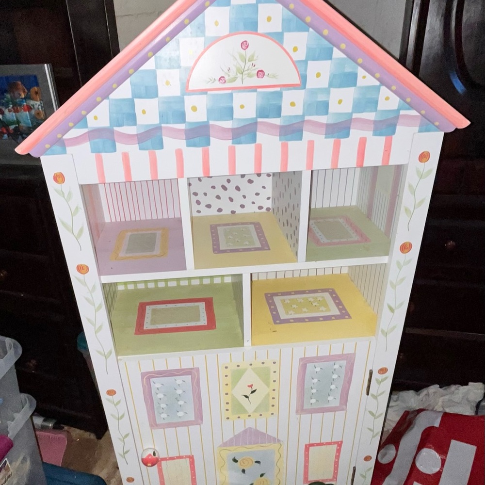 Colorful Dollhouse Bookshelf